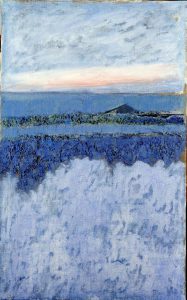 57. Carlo Mattioli Spiaggia, 1988, olio su tela 153x95