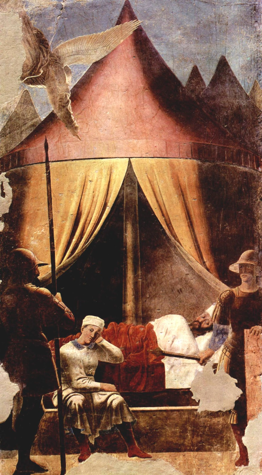 Piero della Francesca, Il sogno di Costantino, 1453-59 ca Basilica di San Francesco, Arezzo