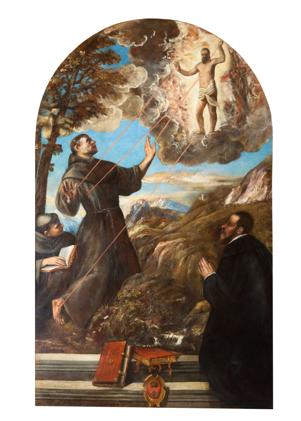 1. Tiziano, San Francesco riceve le stimmate, Pinacoteca civica, Ascoli Piceno