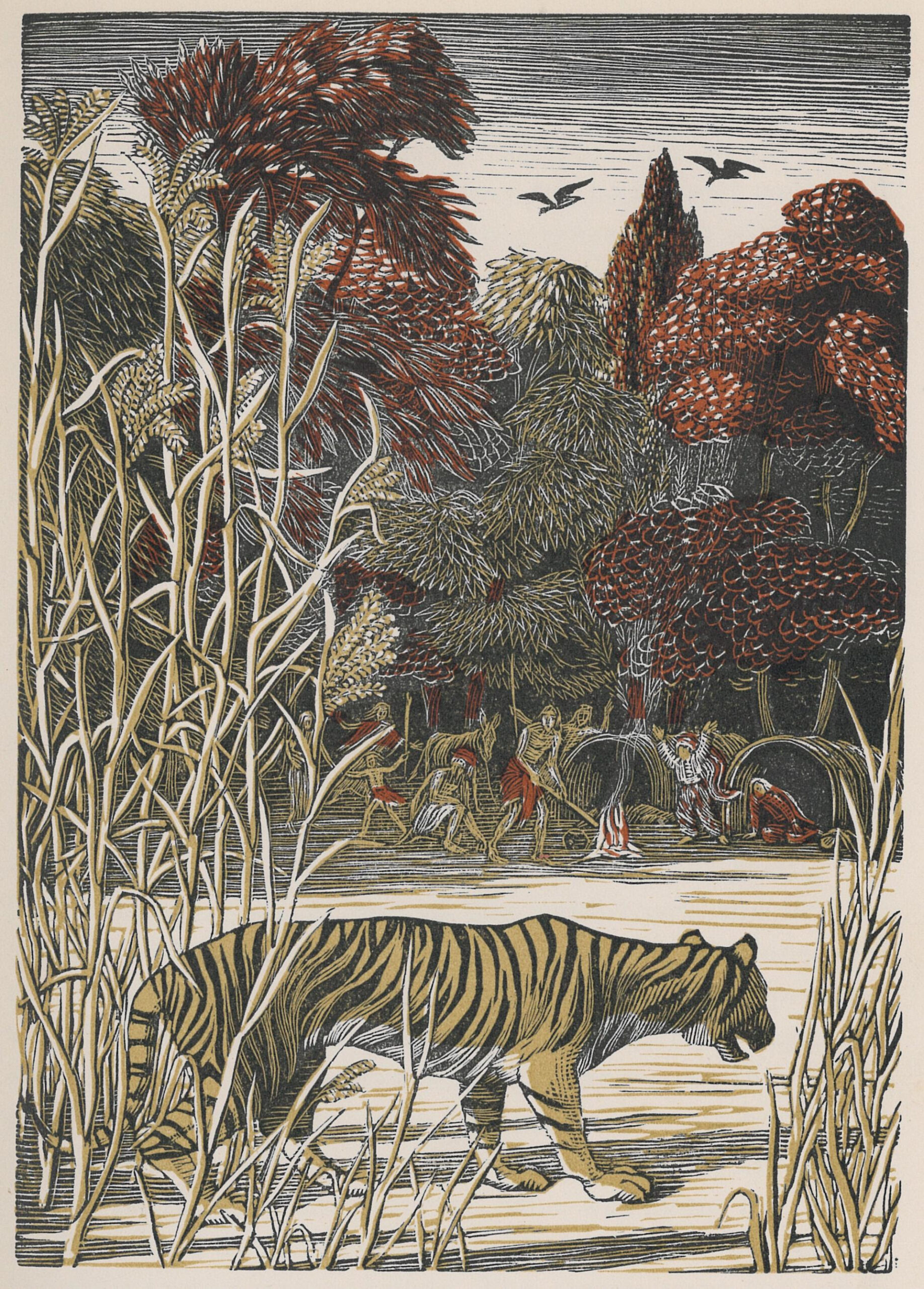  Gwen Raverat, xilografia a colori per Henry Allen Wegwood, The Bird Talisman. An Eastern Tale, London, Faber and Faber, 1934. Collezione privata, Milano